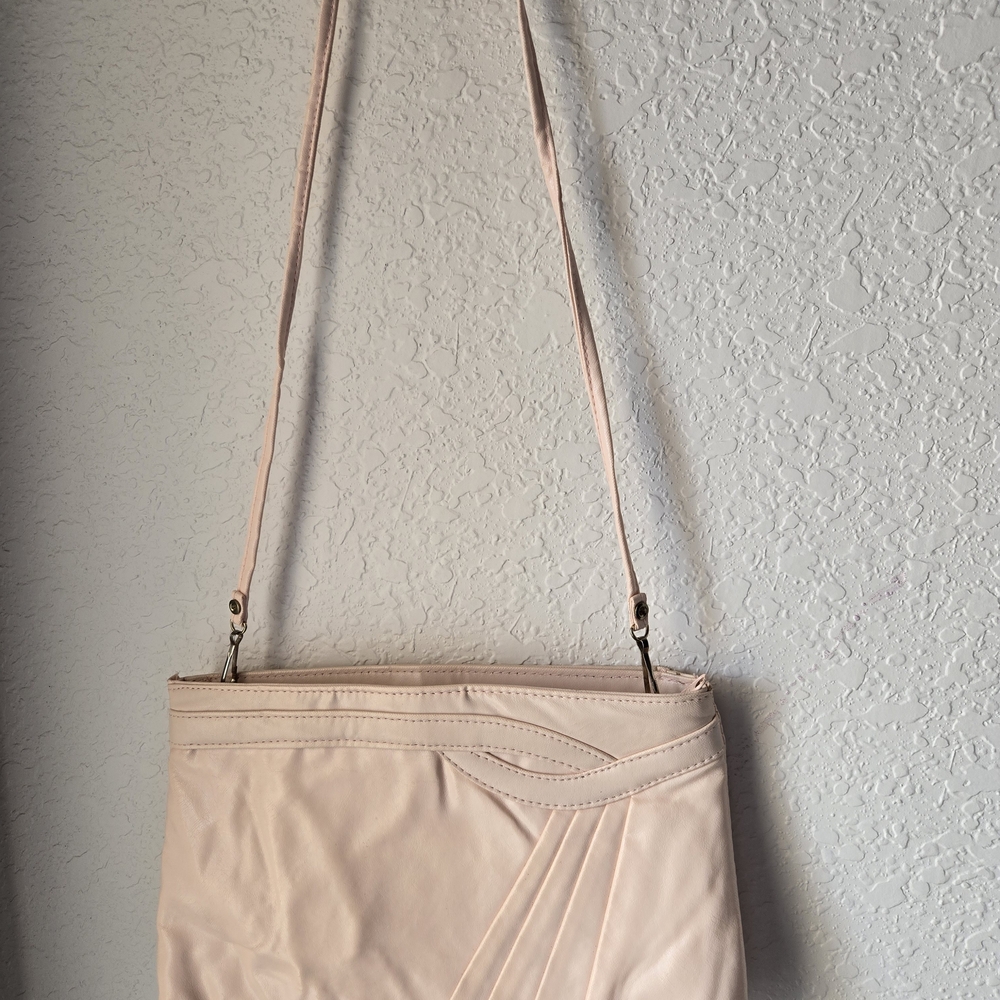 Chic Blush Vintage 80s Crossbody Bag